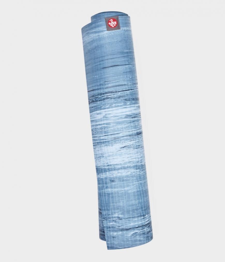 Manduka Yoga Mat Ekolite 4mm 71 - Ebb Marbled Blue - Ironwood Yoga Studios