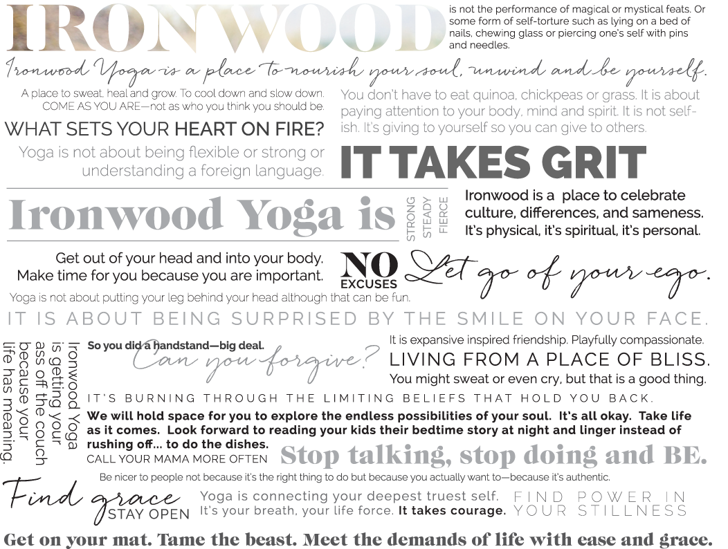 Manifesto Ironwood Yoga Studios in Phoenix Arizona